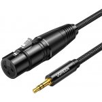 UGREEN AV182 XLR to jack 3.5mm AUX 1m (černá) – Sleviste.cz