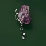 Éternelle Luxusní brož ve tvaru fialového motýla Jeanne B8182-7585579202 Fialová – Sleviste.cz