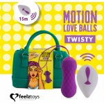 FeelzToys Remote Controlled Motion Love Balls Twisty – Zboží Dáma