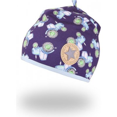 Little Angel Čepice podšitá Outlast® Traktory sv.modrá – Zboží Dáma