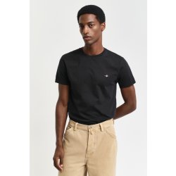 Gant SLIM SHIELD SS T-SHIRT BLACK