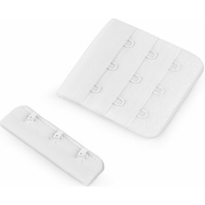 Zapínání na body šíře 50 mm trojřadé - bílá (10 pár) – Zboží Mobilmania