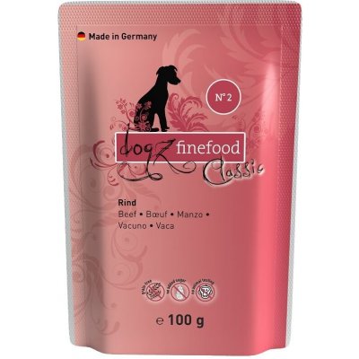 Dogz finefood Adult No.2 s hovězím masem 100 g – Zbozi.Blesk.cz