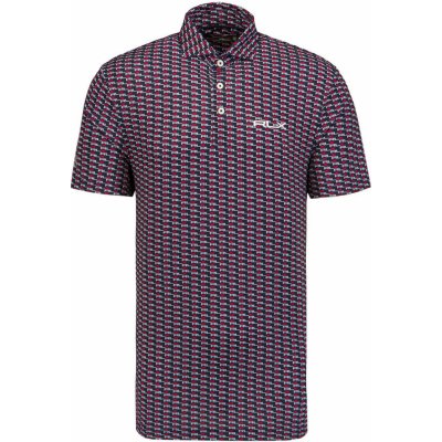 Ralph Lauren RLX Printed AirLow SS Polo panske Red Multi