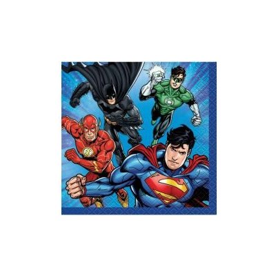 Unique Ubrousky papírové Liga spravedlnosti 16ks 25x25cm – Zboží Dáma
