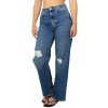 Dámské džíny Only Juicy High Waisted Wide Dark Medium Blue Denim