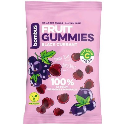 DMHERMES TRADE BOMBUS FRUIT ENERGY black currant gummies 35 g – Zboží Dáma