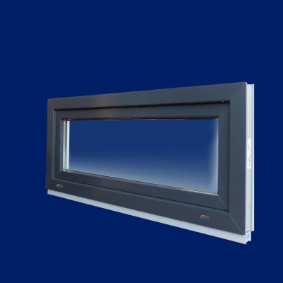 DOMO-OKNA Antracitové sklopné sklepní okno 50x40 cm (500x400 mm) – Zboží Mobilmania