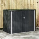 Omaxi zahradní úložná bedna 151,5 x 82 x 110,5 cm ocel černá 750495 – Hledejceny.cz