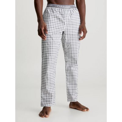 Calvin Klein NM2180EGC3 pánské pyžamové kalhoty bílo šedé – Zboží Mobilmania