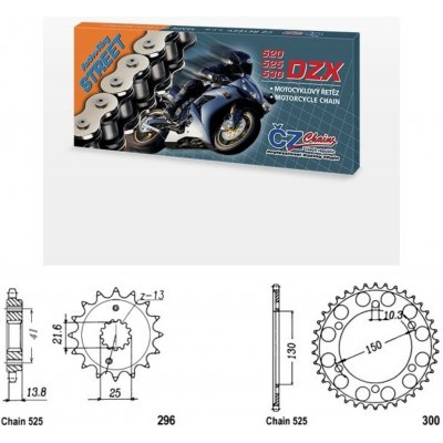 ČZ Řetězová sada Honda XL 600 V Transalp 91-98 | Zboží Auto