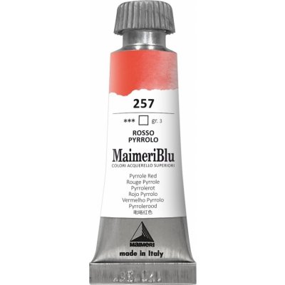 Maimeri Blu Akvarelová barva Pyrrole Red 257 12 ml 1 ks – Hledejceny.cz