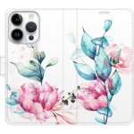 Pouzdro iSaprio Flip s kapsičkami na karty - Beautiful Flower Apple iPhone 15 Pro – Zbozi.Blesk.cz