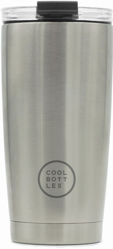 Cool Bottles Nerezový termohrnek Metallic Silver třívrstvý 550 ml