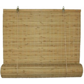 Košíkárna Bambusová roleta 180x150 cm ořech-Světle Hnědá
