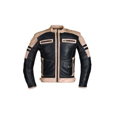 W-TEC Esbiker černá s béžovými pruhy | Zboží Auto