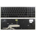 klávesnice HP Probook 450 G5 455 G5 470 G5 černá US podsvit - stříbrná frame – Zboží Živě