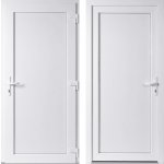 OknaDvereNaMiru.cz Vchodové plastové dveře Emily plné bílá / bílá pravé otevírání dovnitř 100 x 210 cm – Sleviste.cz