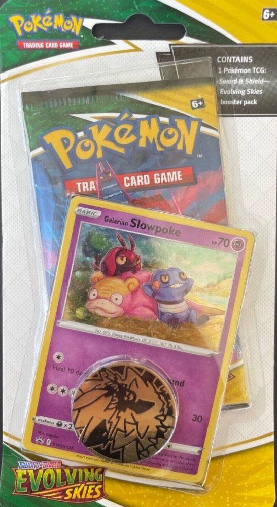 Pokémon TCG Evolving Skies Checklane Blister Slowpoke