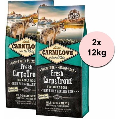 Carnilove Fresh Carp & Trout for Adult Dogs 2 x 12 kg