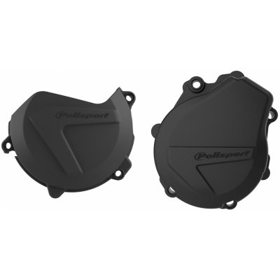 POLISPORT sada krytu alternátoru a spojky a kryt vodní pumpy KTM EXC-F/XC-F 450/500 17-22; HUSQVARNA FE 450/501 17-22 barva černá (846700001+8460500001+8485000001) – Hledejceny.cz
