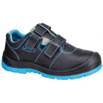 PortWest S1P SR FO sandál Black/Blue – Zboží Mobilmania