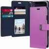 Pouzdro a kryt na mobilní telefon Apple Pouzdro MERCURY Rich Diary Wallet iPhone 11 PRO MAX Fialové