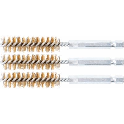 Kartáče mosazné, sada 3 ks, 13 mm, 6.3 mm (1/4") Drive, 3 pcs. - BGS 3078-13-M – Hledejceny.cz