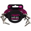 Ernie Ball 6222 12'' Flat Ribbon Patch Cable 3-Pack