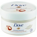 Dove Exfoliating Body Scrub Crushed Macadamia & Rice Milk vyživující tělový peeling 225 ml