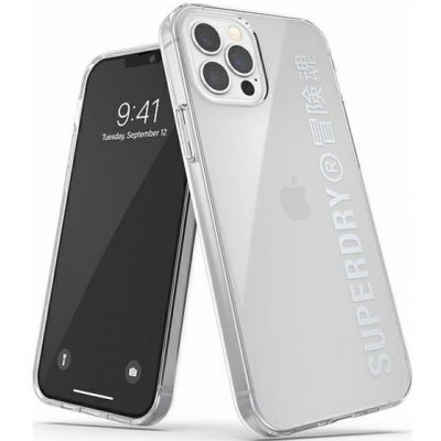 Pouzdro Superdry SuperDry Snap iPhone 12/12 Pro čiré stříbrné/stříbrné