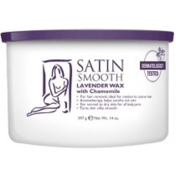 Satin Smooth uklidňující depilační vosk s levandulí a heřmánkem Lavender Wax 400 ml