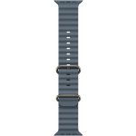 Apple Watch 49mm ocelově modrý Oceánský řemínek - provedení z přírodního titanu MGCC4ZM/A – Zboží Živě