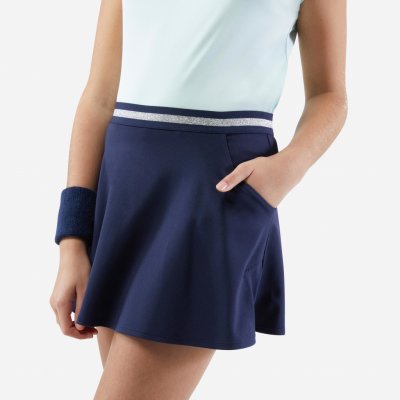 Artengo dívčí tenisová sukně Dry tmavě modrá