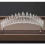 Naishide Jewelry slavnostní korunka do vlasů Crystal spines stříbrná – Sleviste.cz
