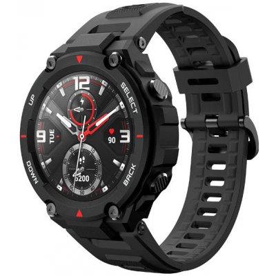 ESES Silikonový řemínek černý pro Xiaomi Amazfit T-Rex 1530001824 – Zboží Živě