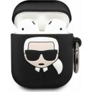 Karl Lagerfeld silikonový kryt pro Apple AirPods KLACCSILKHBK