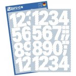 Čísla z bílé fólie, malá Z-DESIGN - 3787 – Zboží Dáma