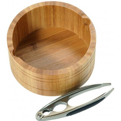 KESPER Miska na ořechy s louskáčkem, 16,6 cm, bambus, kulatá – Zboží Dáma