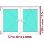 Soft Dvoukřídlé plastové okno 130x120 cm O+OS – Sleviste.cz