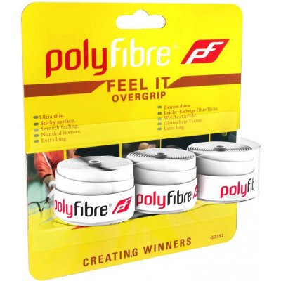 Polyfibre Feel It Overgrip 3 ks white – Zboží Dáma