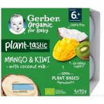 Gerber Organic Mango kiwi kokosové mléko 4 x 90 g​ – Zboží Dáma