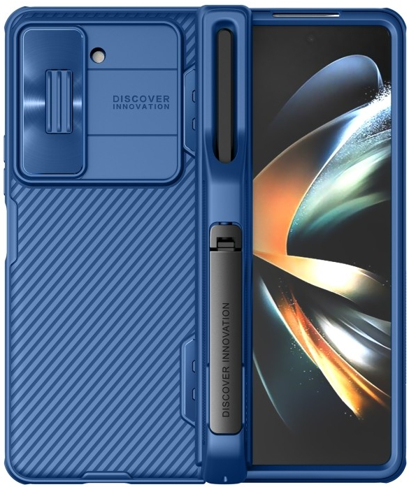 Pouzdro NILLKIN 63296 NILLKIN CAMSHIELD PRO s pouzdrem pro S Pen Samsung Galaxy Z Fold 5 5G modré