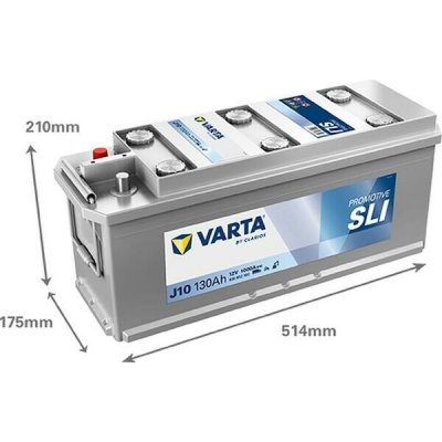 Varta Promotive Black 12V 130Ah 1000A 630 052 100 – Zboží Mobilmania