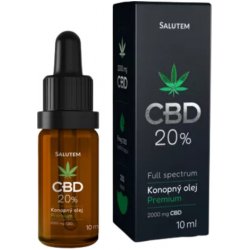 Salutem CBD 20 % konopný olej Premium 10 ml