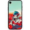 Pouzdro a kryt na mobilní telefon Apple Pouzdro Mobiwear Glossy Apple iPhone XR - G001G Astronautka v květech