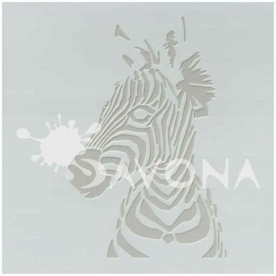 Creatissimo plastová šablona Zebra 20 x 20 cm – Sleviste.cz