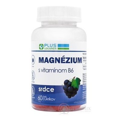 Plus Lékárna Magnosium s vitamínem B6 želé s příchutí hroznů 60 ks – Hledejceny.cz