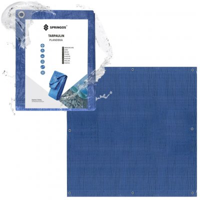 SPRINGOS krycí plachta s oky 2 x 2 m 60g PE, modrá SPRINGOS PROTECT GA2124-XG – Zboží Dáma