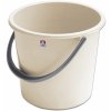Úklidový kbelík Petra Plast Plastové vědro 5 l do domácnosti Krémová